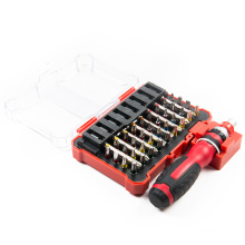 46pcs multi function household repair hand tools slot philip torx CR-V reversible ratchet screwdriver driver bit kit set